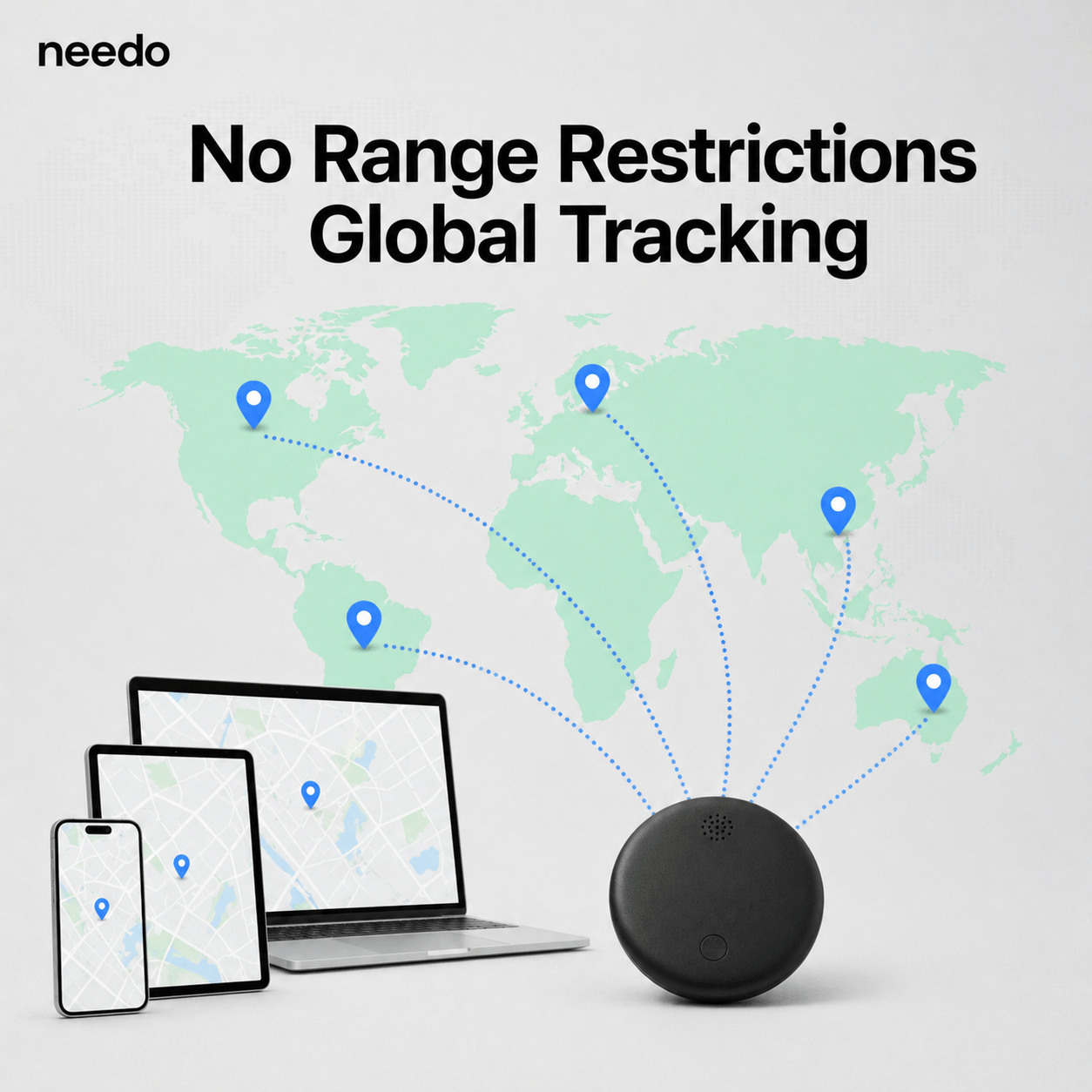 📍 Needo 2.0 GPS Tracker — Real-Time Anti-Lost Protection for Kids, Cars, Pets & Travel 🔥