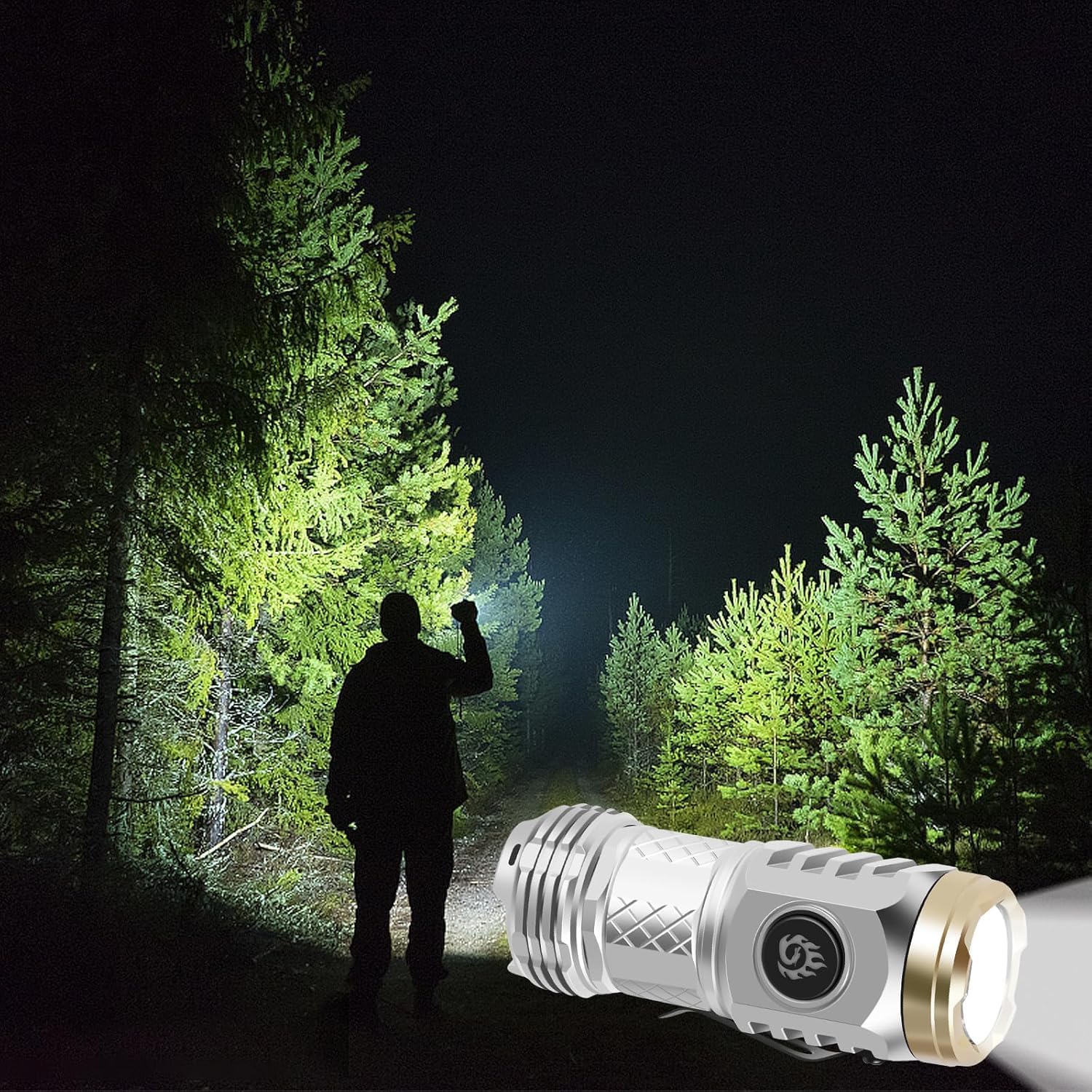 ✨Three-Eyed Monster Mini Flashlight 🔦🧰— Ultra-Bright Rechargeable LED Torch | Compact, Long-Range & Water-Resistant