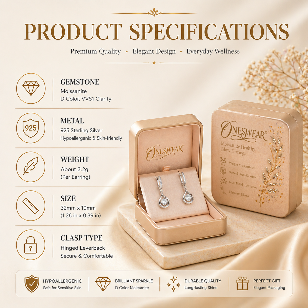 𝑂𝑛𝑒𝑠𝑤𝑒𝑎𝑟®🔥 90% OFF TODAY: 1-Carat 𝑀𝑜𝑖𝑠𝑠𝑎𝑛𝑖𝑡𝑒 𝐻𝑒𝑎𝑙𝑡ℎ𝑦 𝐺𝑙𝑜𝑤 𝐸𝑎𝑟𝑟𝑖𝑛𝑔𝑠 – The Pure S925 Comfort & Sparkle You Deserve 💖