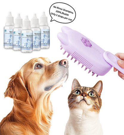 🐾Last Day Sale🐾 Up to 50% OFF | 3-in-1 Steamy Pet Brush with Essence - Professional De-shedding Comb for Pets