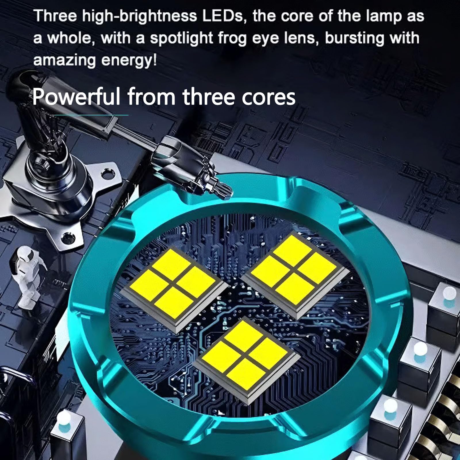 ✨Three-Eyed Monster Mini Flashlight 🔦🧰— Ultra-Bright Rechargeable LED Torch | Compact, Long-Range & Water-Resistant