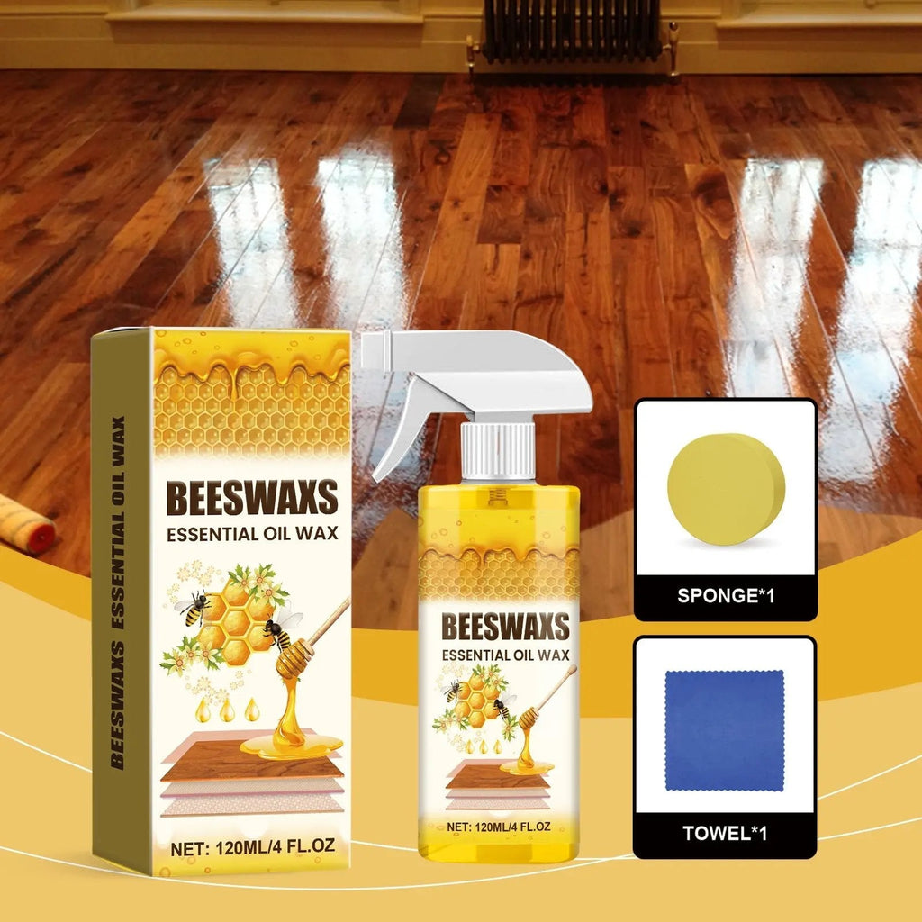 Beeswax Wood Polish Spray – Restores Shine, Removes Scratches & Water Rings