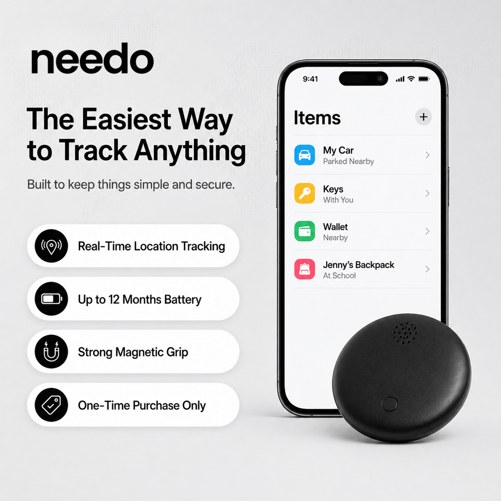 📍 Needo 2.0 GPS Tracker — Real-Time Anti-Lost Protection for Kids, Cars, Pets & Travel 🔥