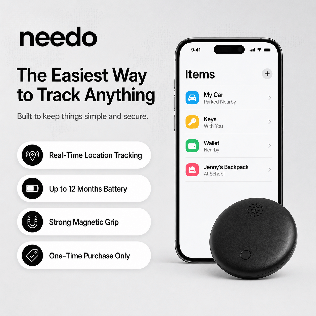 📍 Needo 2.0 GPS Tracker — Real-Time Anti-Lost Protection for Kids, Cars, Pets & Travel 🔥