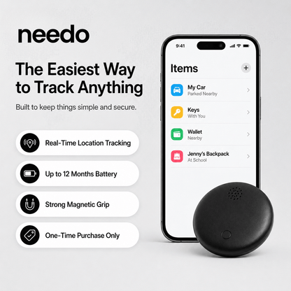 📍 Needo 2.0 GPS Tracker — Real-Time Anti-Lost Protection for Kids, Cars, Pets & Travel 🔥