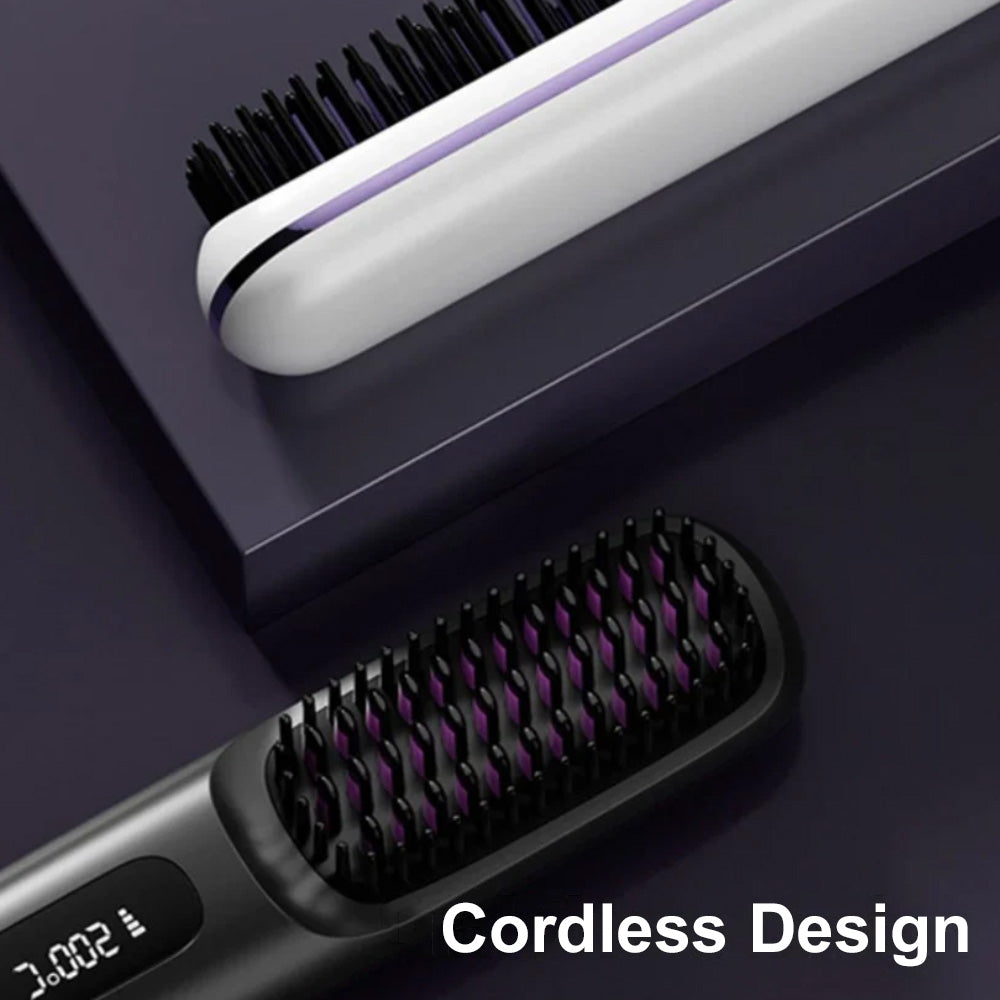 ⚡🪮The First Smart Styling Brush for Short Hair – Precise, Safe & Effortless