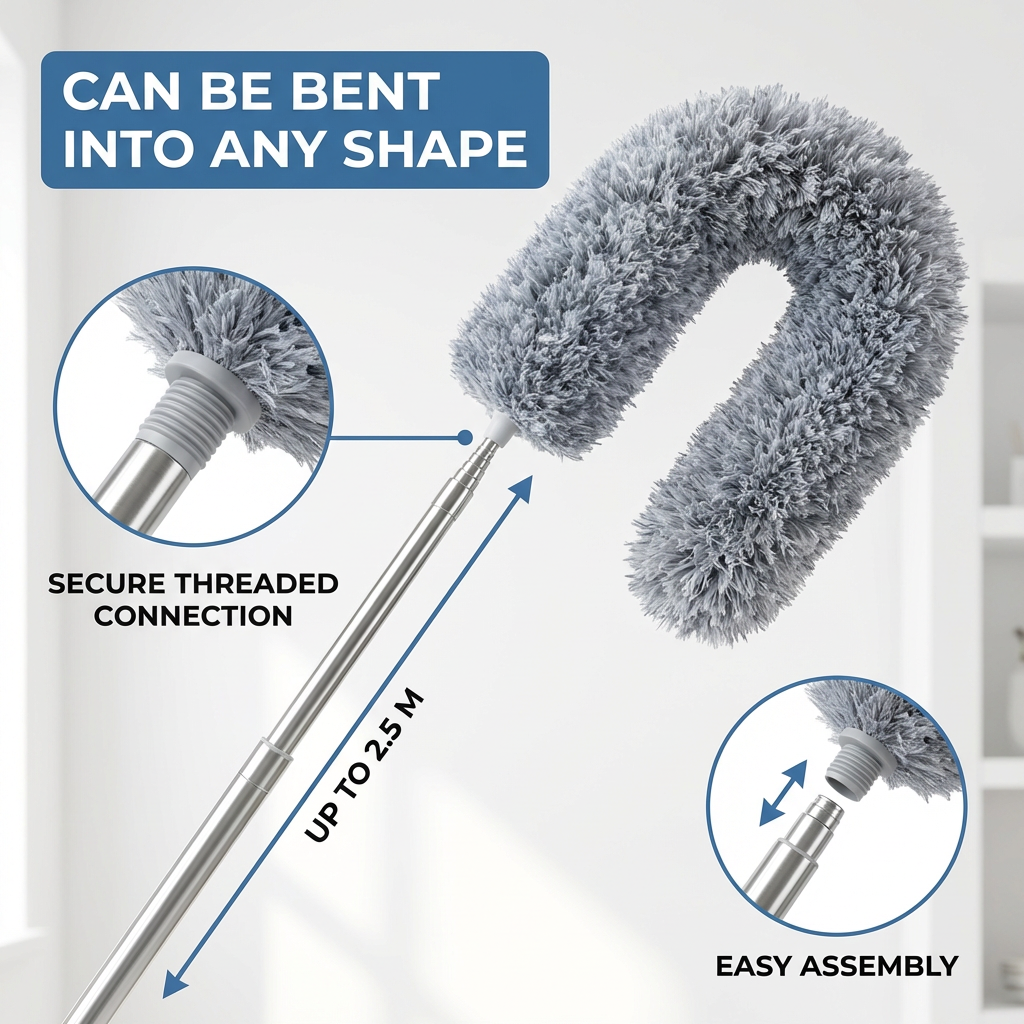 已改✨𝐵𝑒𝑛𝑑𝑎𝑏𝑙𝑒 𝑀𝑖𝑐𝑟𝑜𝑓𝑖𝑏𝑒𝑟 𝐷𝑢𝑠𝑡𝑒𝑟 𝑤𝑖𝑡ℎ 𝐸𝑥𝑡𝑒𝑛𝑑𝑎𝑏𝑙𝑒 𝑃𝑜𝑙𝑒 (𝑈𝑝 𝑡𝑜 2.5𝑚)