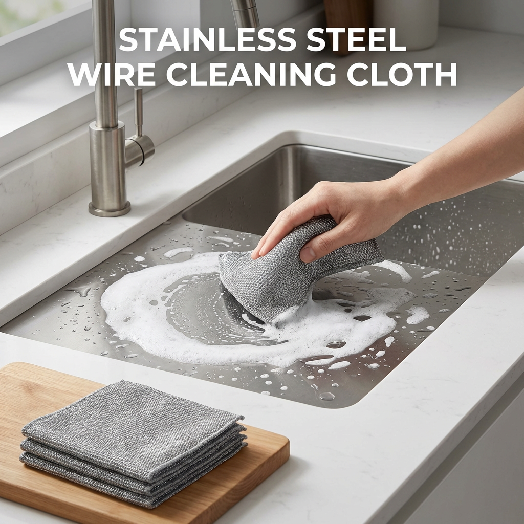 已改✨𝐷𝑢𝑟𝑎𝑏𝑙𝑒 𝑊𝑖𝑟𝑒 𝐷𝑖𝑠ℎ 𝐶𝑙𝑒𝑎𝑛𝑖𝑛𝑔 𝐶𝑙𝑜𝑡ℎ – 𝑇𝑜𝑢𝑔ℎ 𝑜𝑛 𝐺𝑟𝑒𝑎𝑠𝑒, 𝑆𝑎𝑓𝑒 𝑓𝑜𝑟 𝑊𝑒𝑡 & 𝐷𝑟𝑦