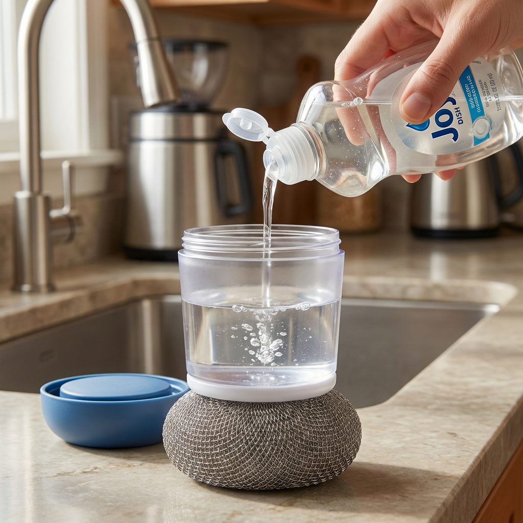 已改✨💧𝐾𝑖𝑡𝑐ℎ𝑒𝑛 𝑃𝑎𝑙𝑚 𝐵𝑟𝑢𝑠ℎ 𝑤𝑖𝑡ℎ 𝑅𝑒𝑓𝑖𝑙𝑙𝑎𝑏𝑙𝑒 𝑆𝑜𝑎𝑝 𝐷𝑖𝑠𝑝𝑒𝑛𝑠𝑒𝑟 – 𝑆𝑒𝑡 𝑜𝑓 2