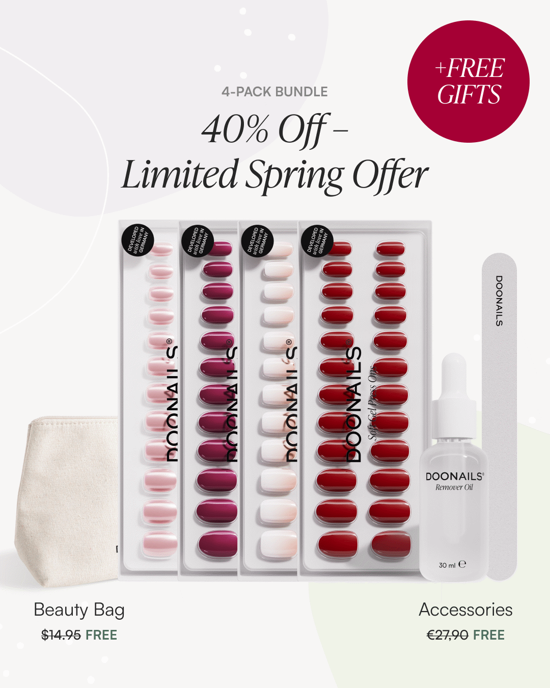 Spring Starter Set – Soft Gel Press Ons