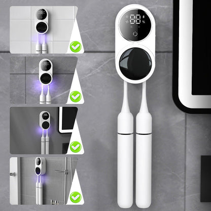 ⚡FLASH SALE · Up to 55% OFF ⚡ UV Toothbrush Sterilizer – 99.9% Germ-Kill · Wall-Mounted Dual Case