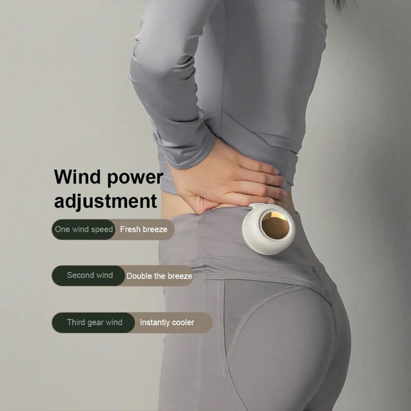 ❄️ Small Whirlwind™ Clip Fan — Hands-Free Waist & Neck Cooling for Work, Travel & Outdoors