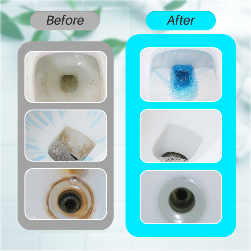 3-in-1 Toilet Bowl Cleaning Block – Deodorizes, Cleans, Sterilizes