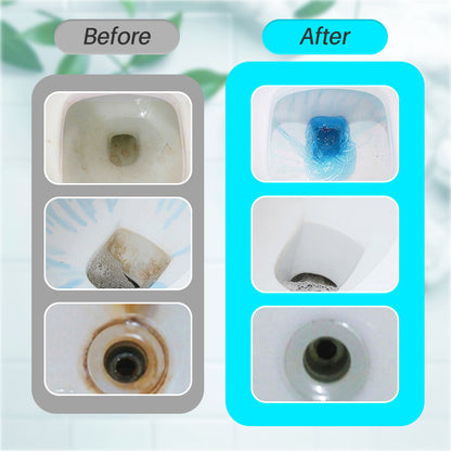 3-in-1 Toilet Bowl Cleaning Block – Deodorizes, Cleans, Sterilizes