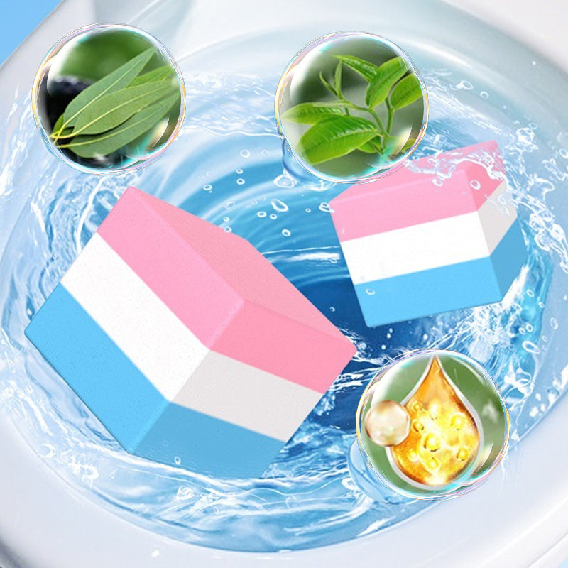 3-in-1 Toilet Bowl Cleaning Block – Deodorizes, Cleans, Sterilizes