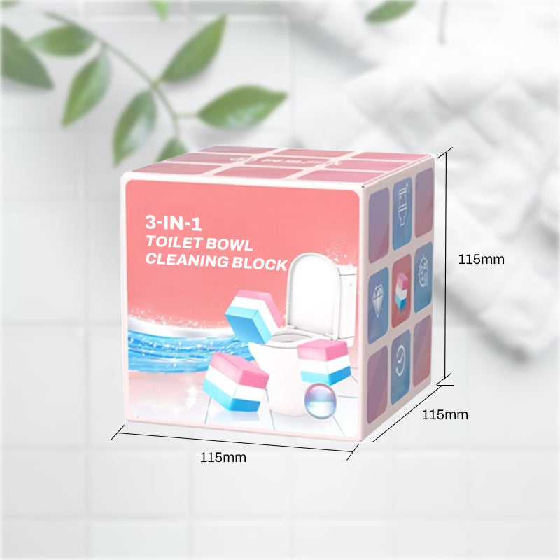 3-in-1 Toilet Bowl Cleaning Block – Deodorizes, Cleans, Sterilizes