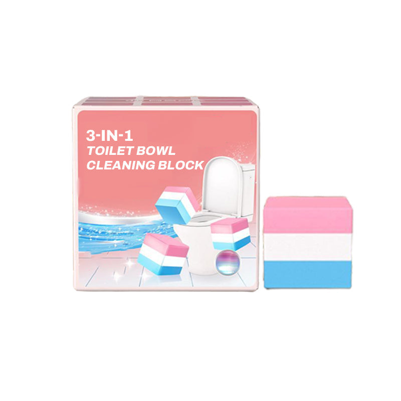 3-in-1 Toilet Bowl Cleaning Block – Deodorizes, Cleans, Sterilizes