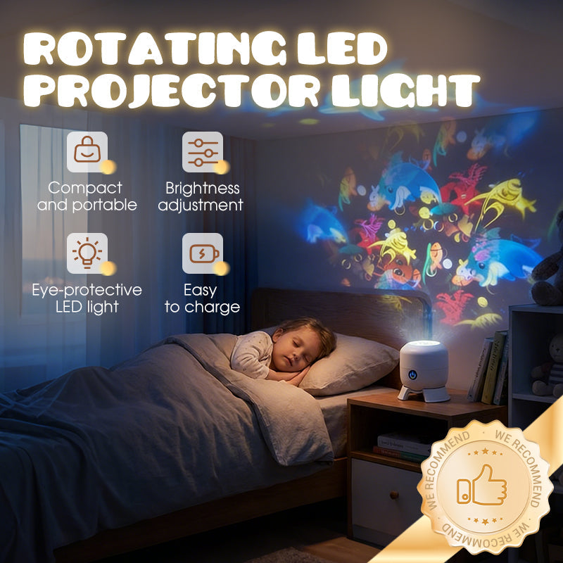 🥳Big Sale 2026🥳💞 58% OFF – Dynamic Rotating LED Ocean Projector Light ✨