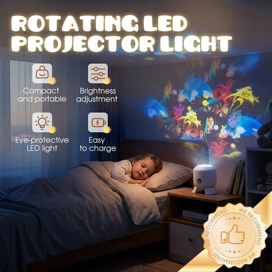 🥳Big Sale 2026🥳💞 58% OFF – Dynamic Rotating LED Ocean Projector Light ✨