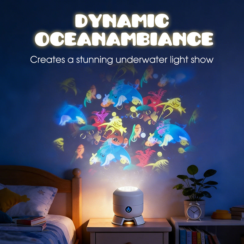 🥳Big Sale 2026🥳💞 58% OFF – Dynamic Rotating LED Ocean Projector Light ✨
