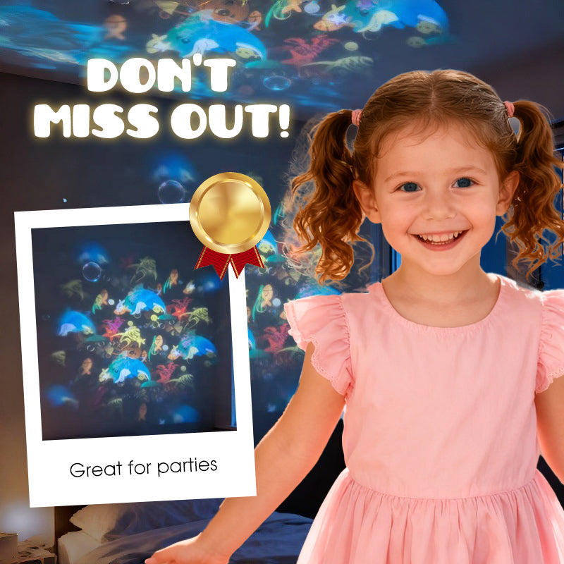🥳Big Sale 2026🥳💞 58% OFF – Dynamic Rotating LED Ocean Projector Light ✨