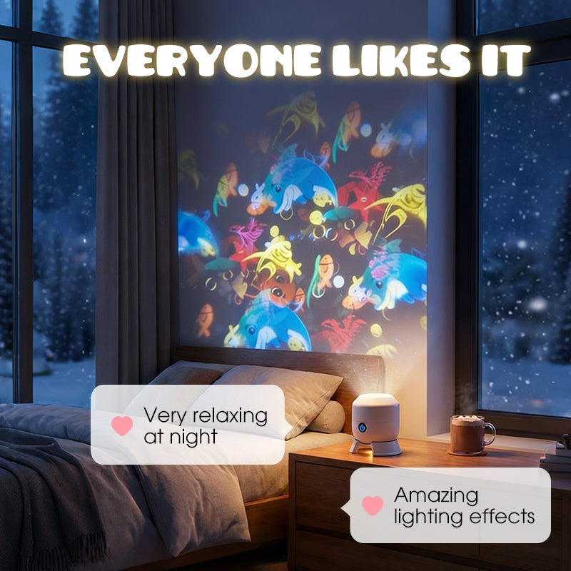 🥳Big Sale 2026🥳💞 58% OFF – Dynamic Rotating LED Ocean Projector Light ✨
