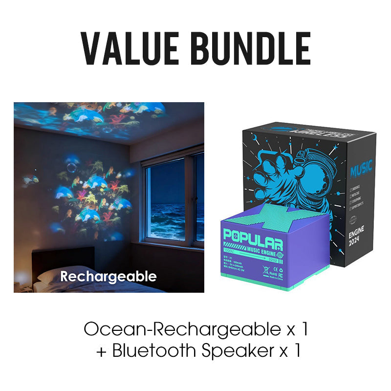 🥳Big Sale 2026🥳💞 58% OFF – Dynamic Rotating LED Ocean Projector Light ✨
