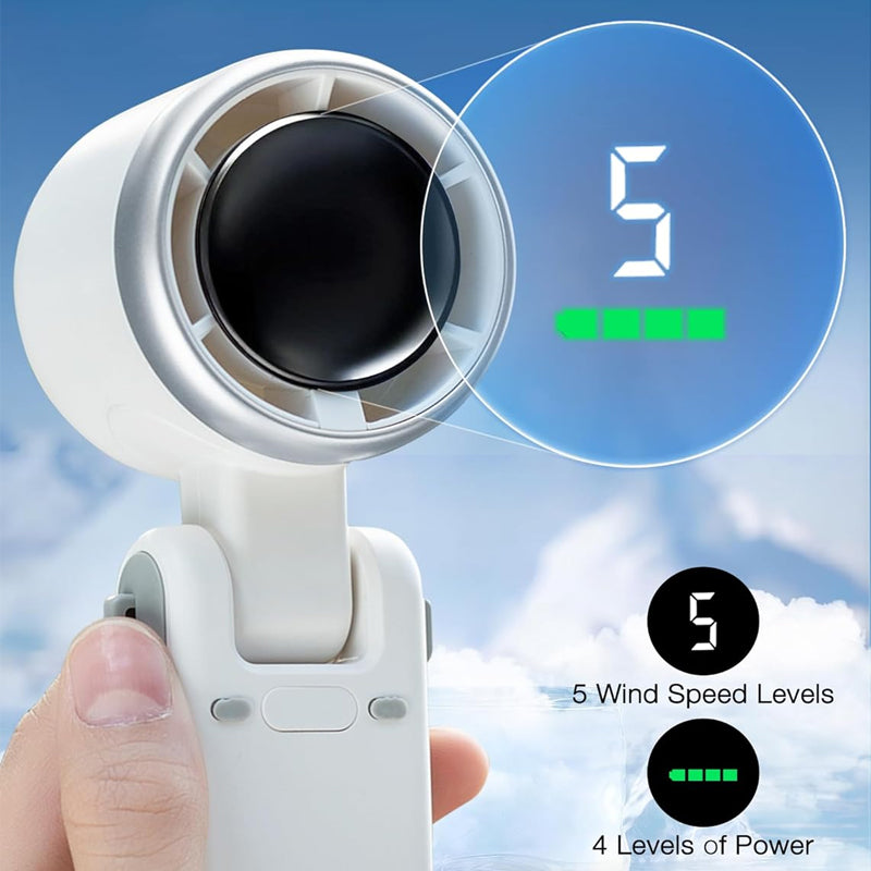 🌀 5-Speed Foldable Fan – Powerful Cooling Anytime, Anywhere 💨