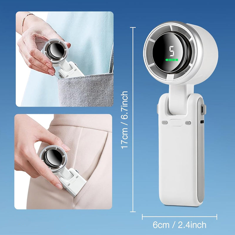 🌀 5-Speed Foldable Fan – Powerful Cooling Anytime, Anywhere 💨