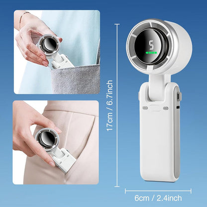 🌀 5-Speed Foldable Fan – Powerful Cooling Anytime, Anywhere 💨