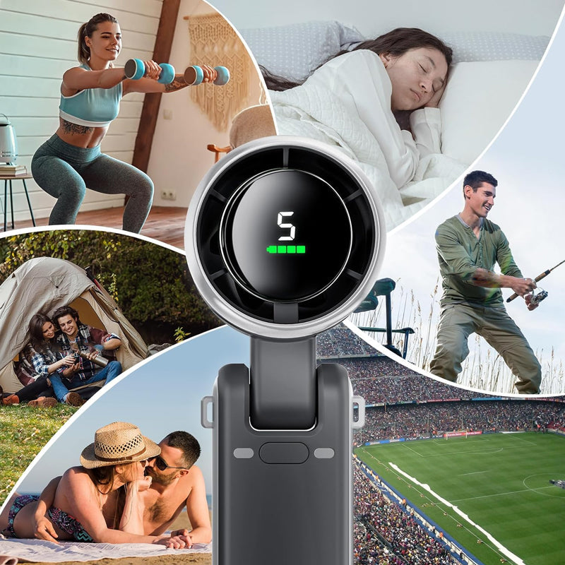 🌀 5-Speed Foldable Fan – Powerful Cooling Anytime, Anywhere 💨
