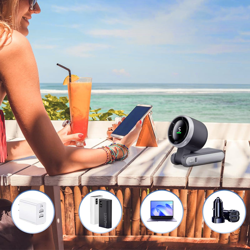 🌀 5-Speed Foldable Fan – Powerful Cooling Anytime, Anywhere 💨